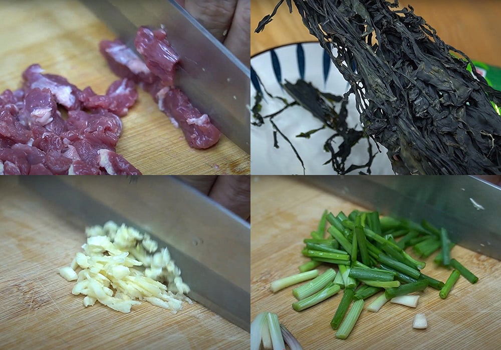 Sơ chế các nguyên liệu