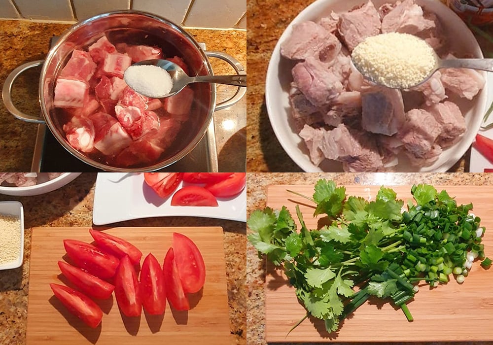 Sơ chế các nguyên liệu