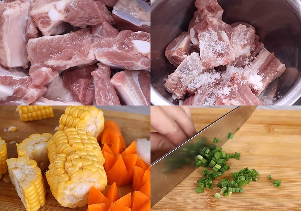 Sơ chế các nguyên liệu