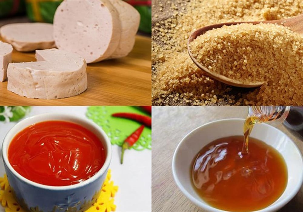 Nguyên liệu làm chả lụa kho tiêu