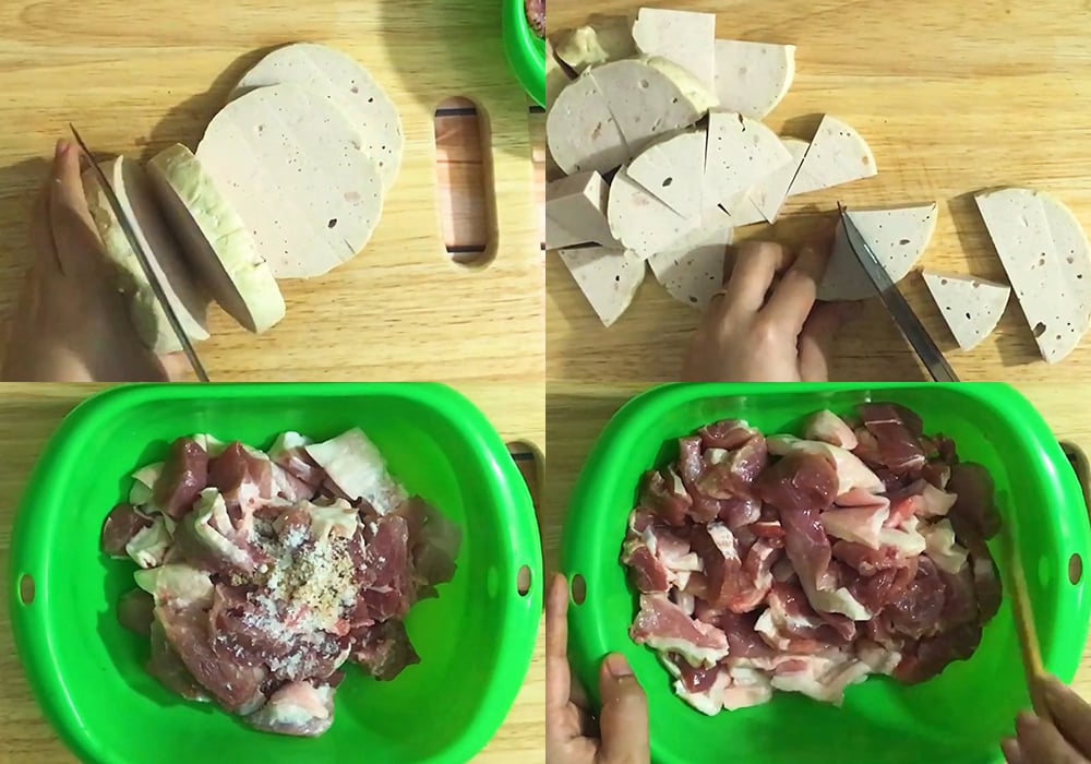 Sơ chế các nguyên liệu