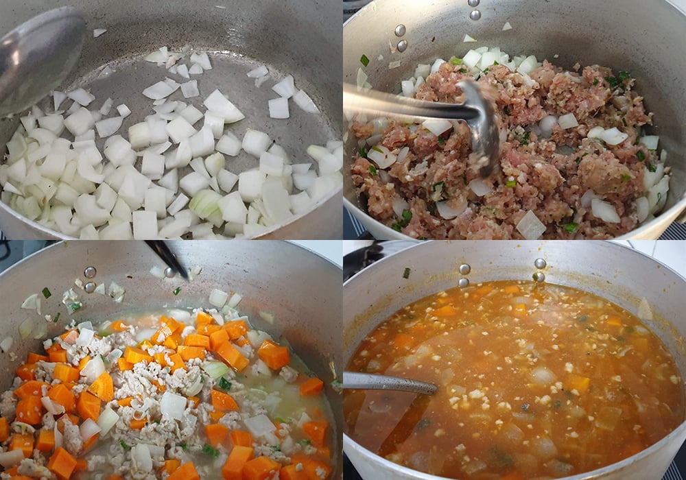 Các bước làm cơm cà ri Nhật thịt băm