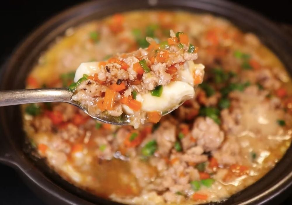 Đậu hũ sốt thịt băm