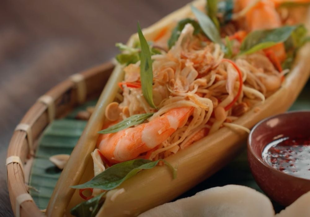 Gỏi hoa chuối tôm thịt