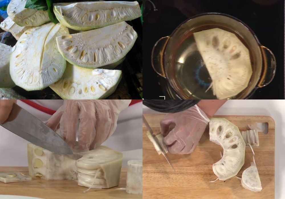 Sơ chế mít non