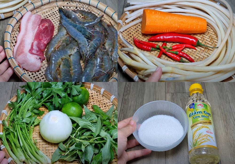 Chuẩn bị nguyên liệu