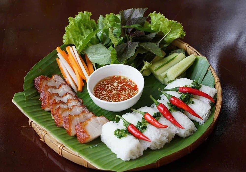 Bánh hỏi heo quay