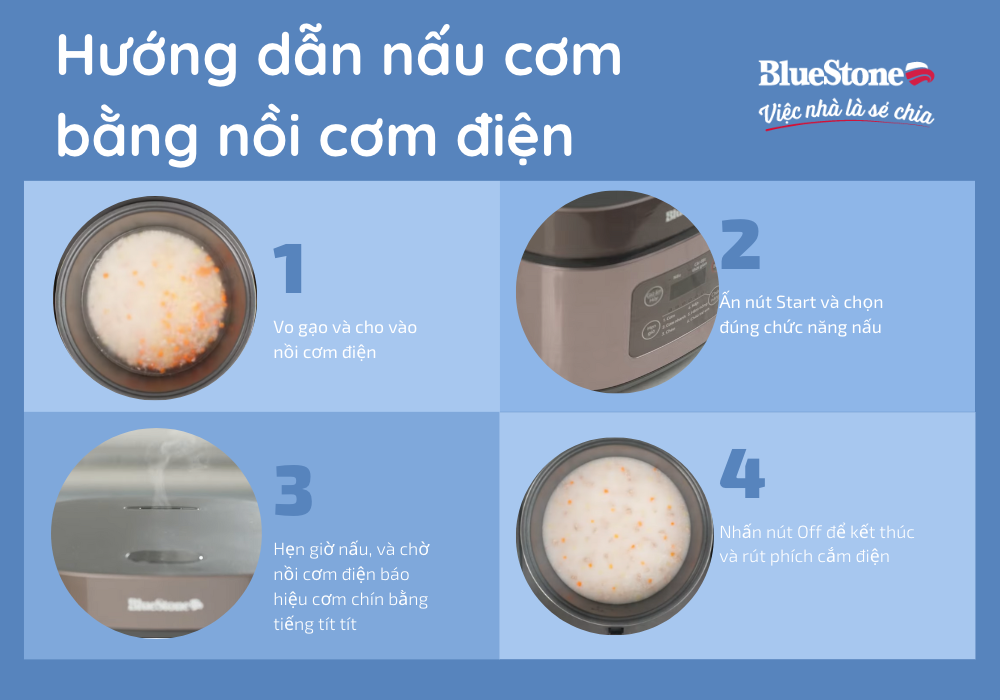 hướng dẫn cách sử dụng nồi cơm điện