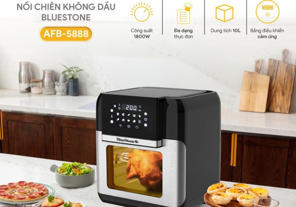 Nồi chiên không dầu kích thước siêu lớn có dung tích từ 8 lít trở lên