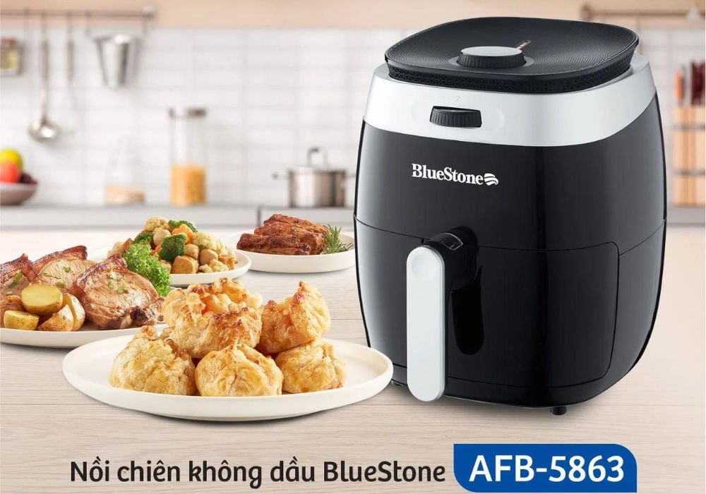 Nồi chiên không dầu kích thước vừa có dung tích từ 3 lít đến 4.5lít