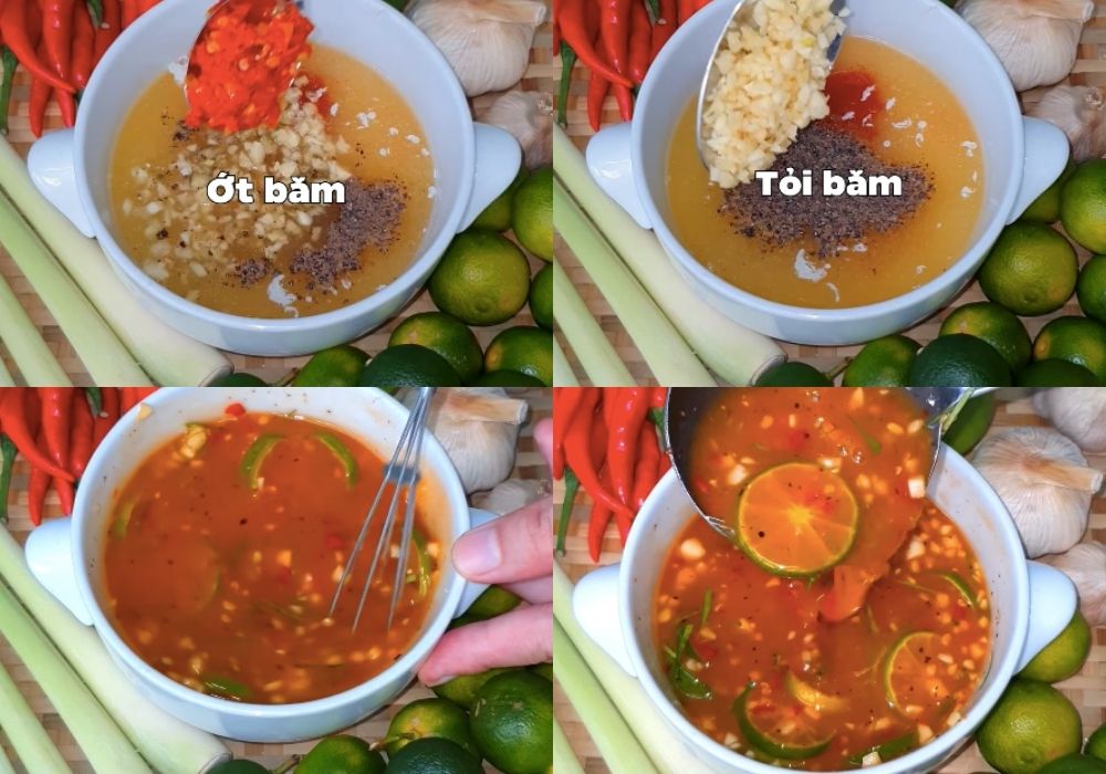 Nước chấm chân gà sả tắc