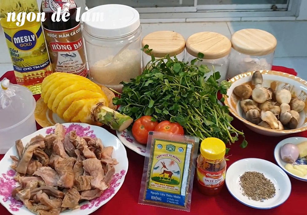 Nguyên liệu làm lẩu lòng bò