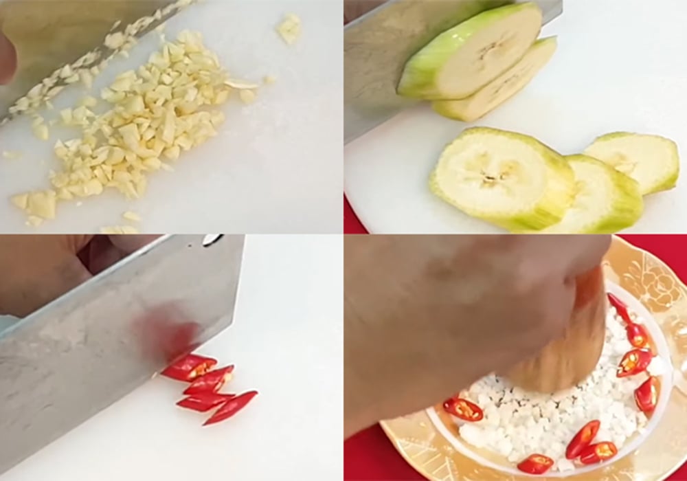 Sơ chế các nguyên liệu