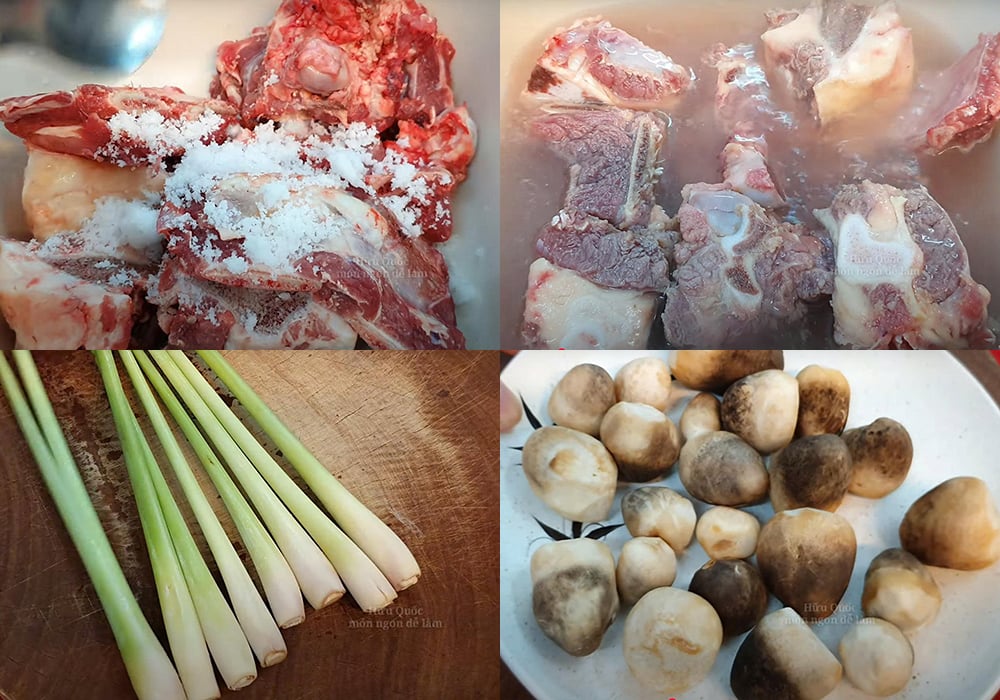 Các bước làm lẩu xương bò