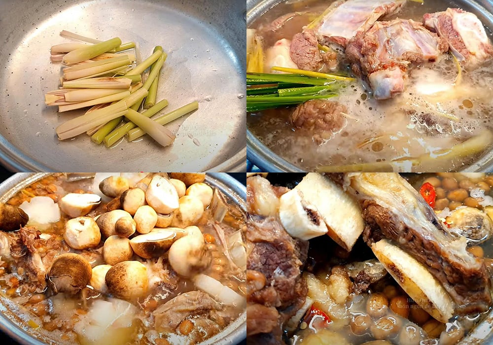 Các bước làm lẩu xương bò