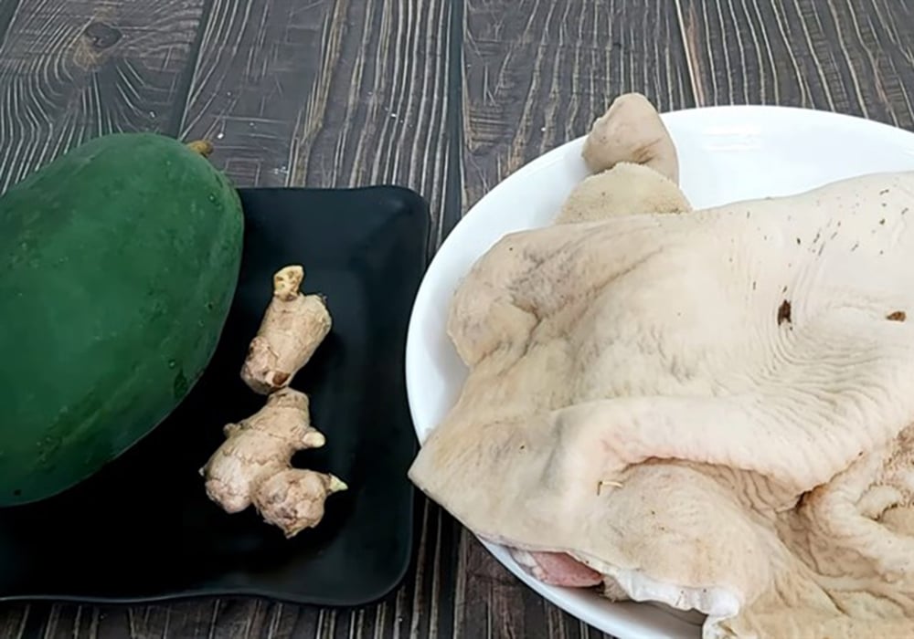 Nguyên liệu làm lòng bò luộc
