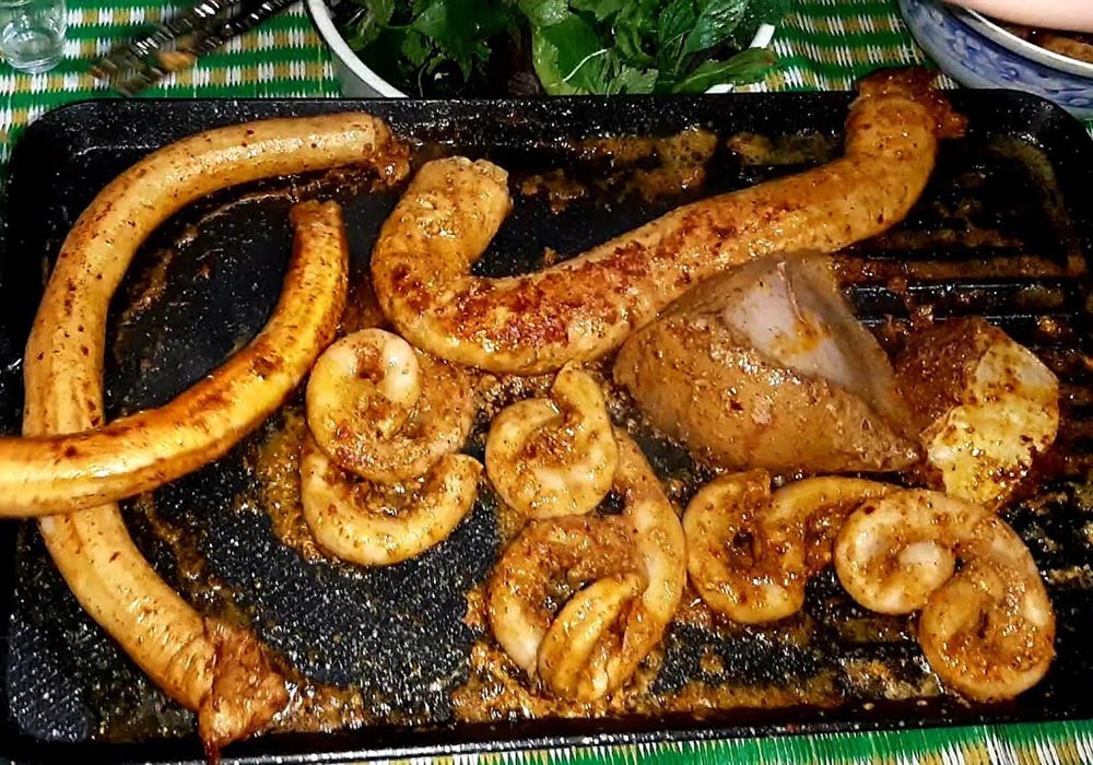 Các bước làm lòng bò nướng