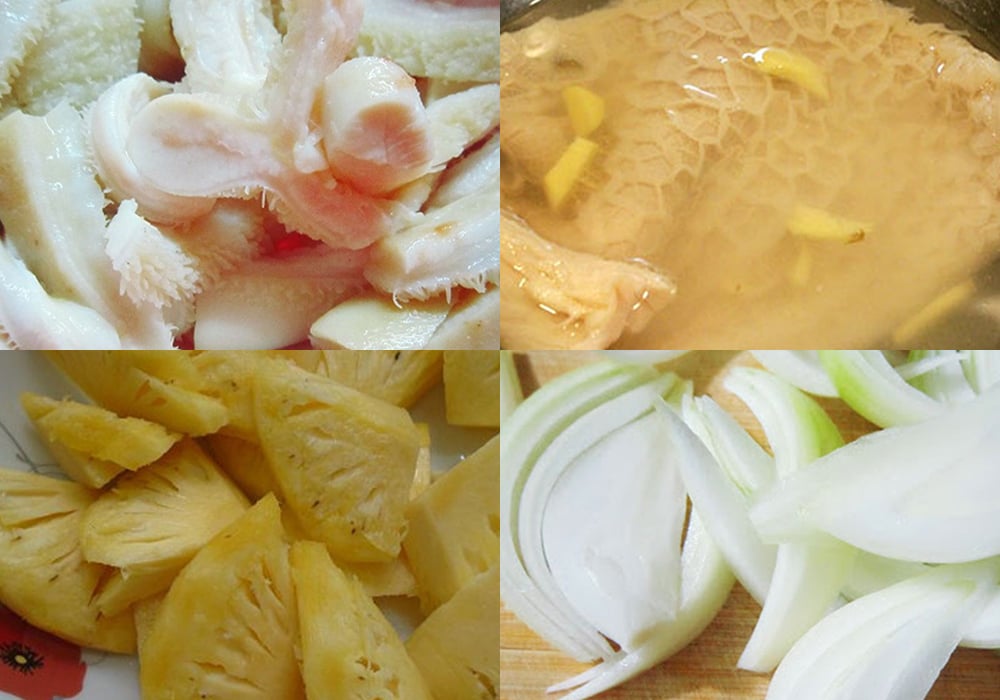 Sơ chế các nguyên liệu