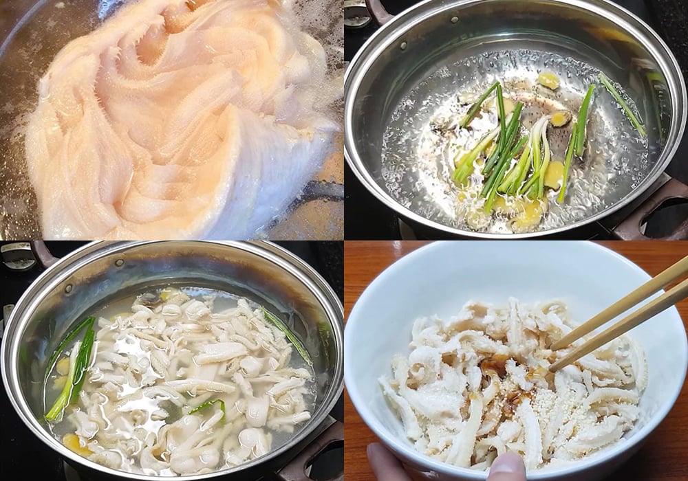 Sơ chế các nguyên liệu