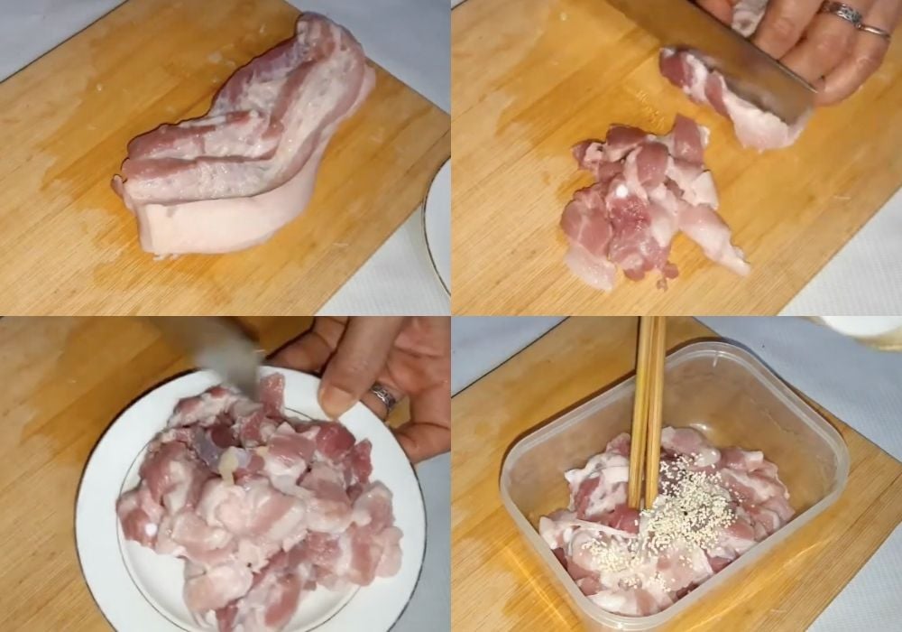 Ướp thịt ba chỉ