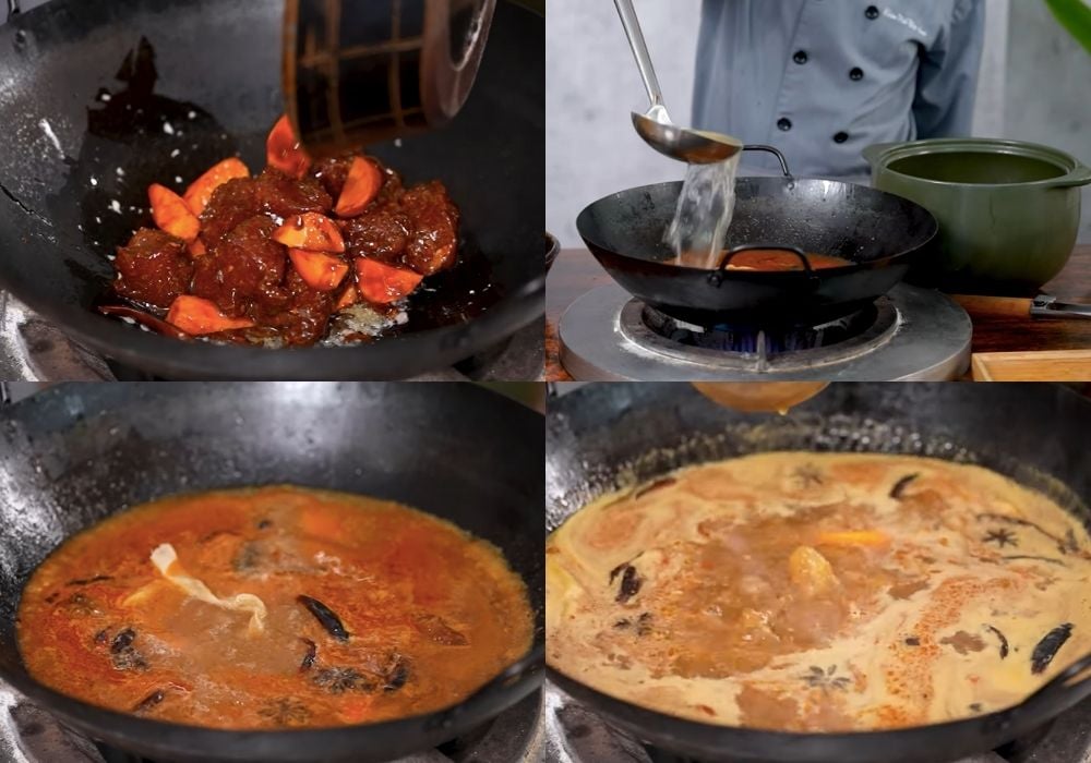 Hầm thịt bò và nước dùng