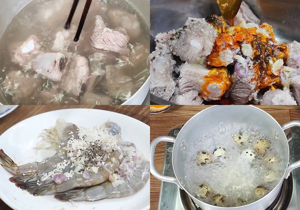 Sơ chế các nguyên liệu