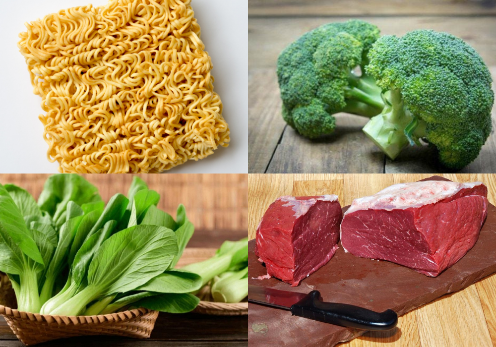 Để làm mì xào bò ngon, bước chọn nguyên liệu rất quan trọng
