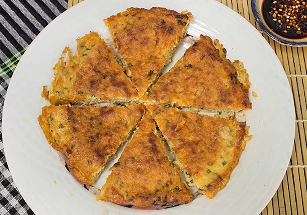 Trứng chiên thịt băm