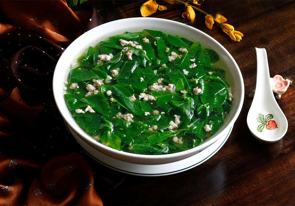 Canh rau ngót thịt băm