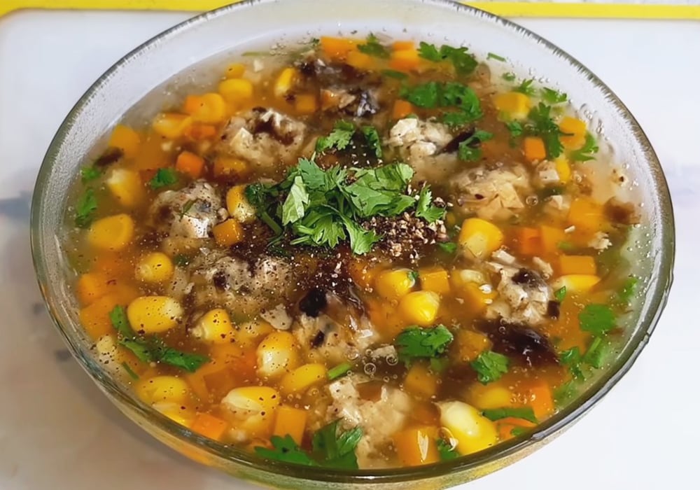 Súp thịt viên chay
