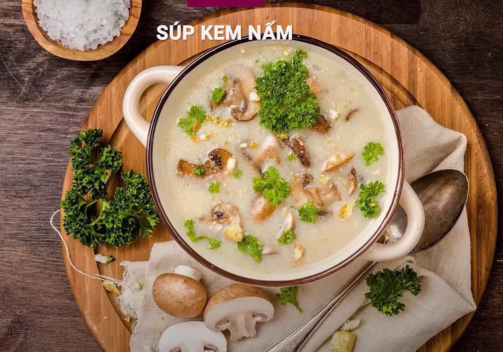 Súp kem nấm