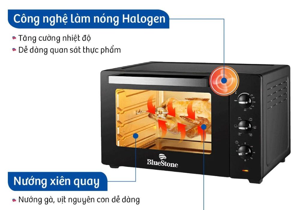 Lò nướng có dung tích lớn và công nghệ làm nóng vượt trội