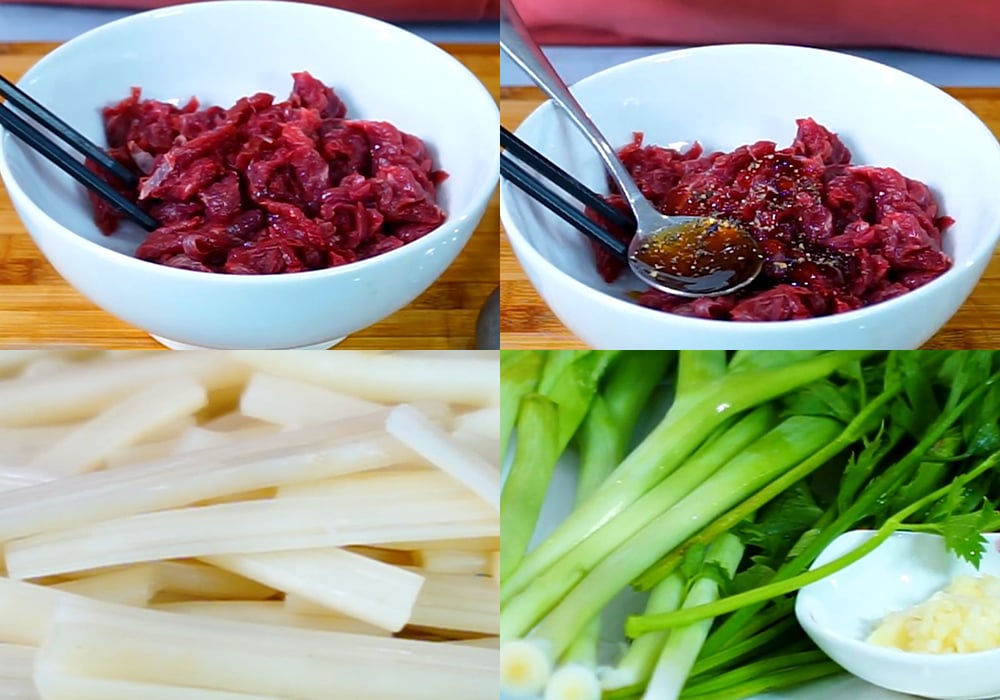 Sơ chế các nguyên liệu