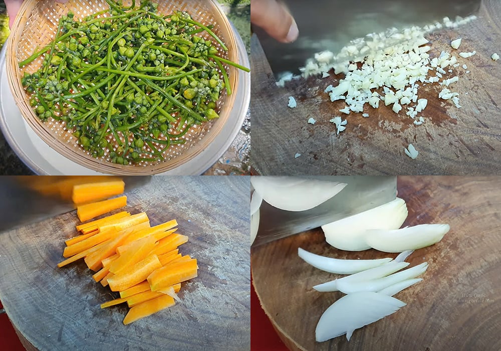 Sơ chế các nguyên liệu