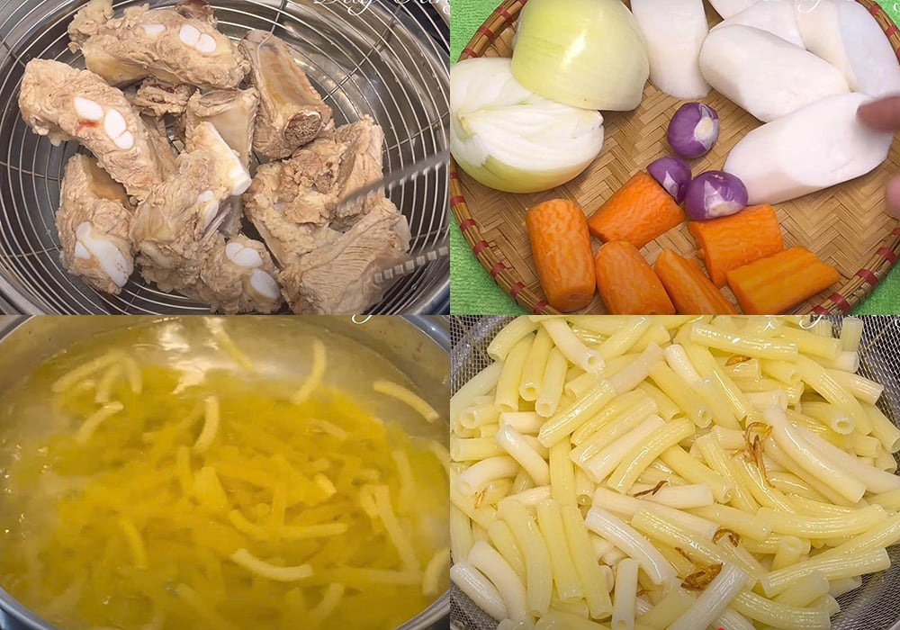 Sơ chế các nguyên liệu