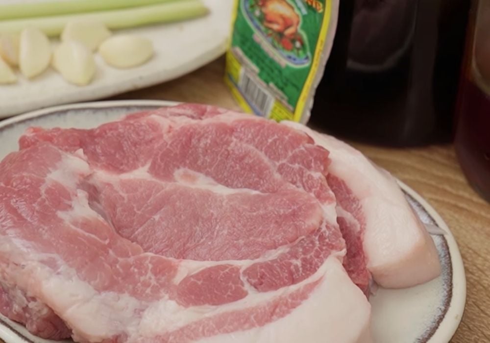 Nguyên liệu làm thịt nạc vai nướng