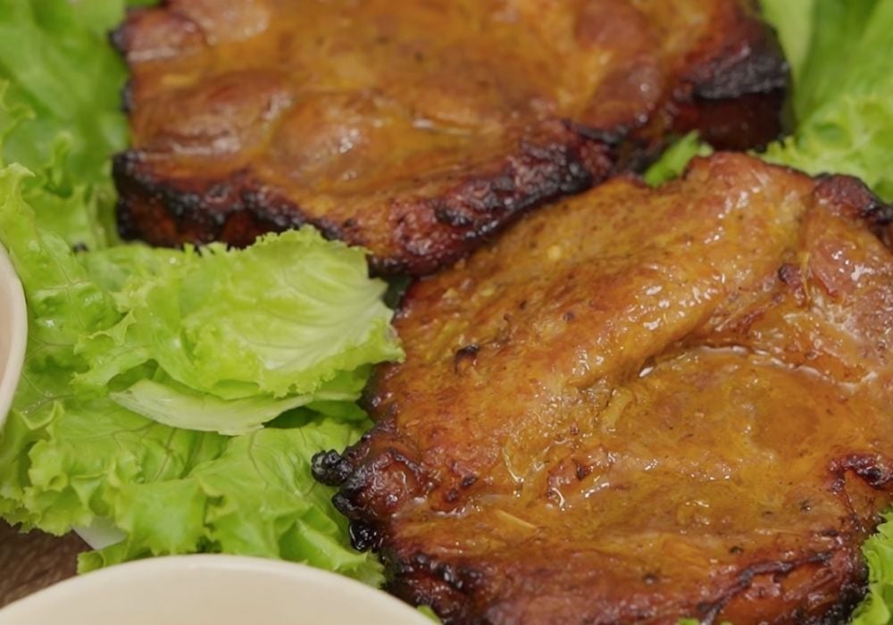 Món thịt nạc vai nướng bằng nồi chiên không dầu