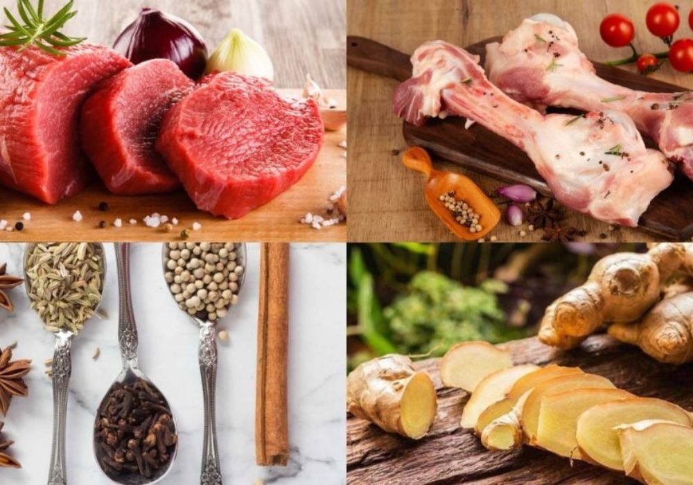 Nguyên liệu làm phở bò Nam Định