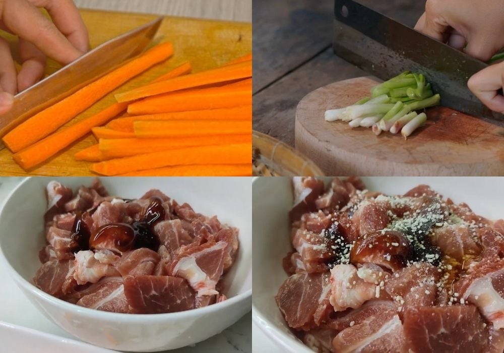 Sơ chế các nguyên liệu khác