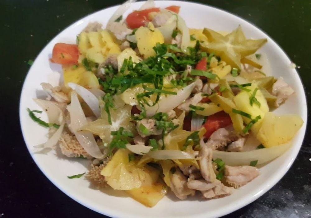 Sách bò xào dứa