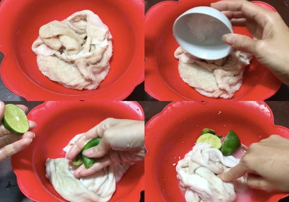 Sơ chế sách bò