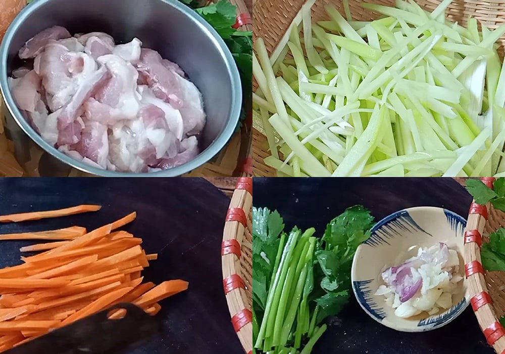 Sơ chế các nguyên liệu