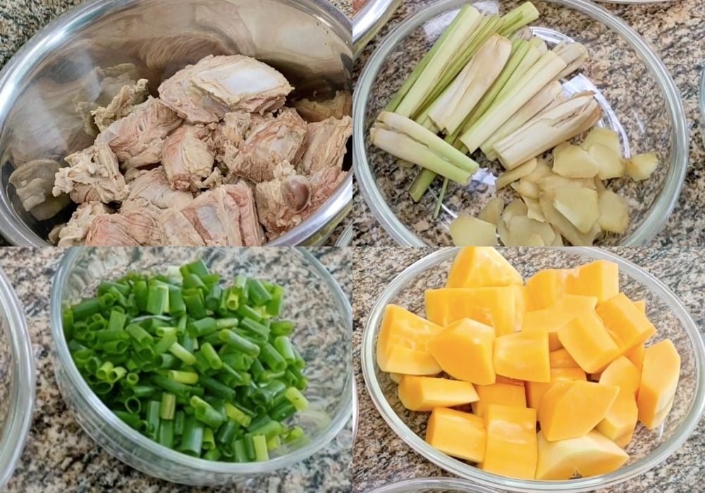 Sơ chế các nguyên liệu khác