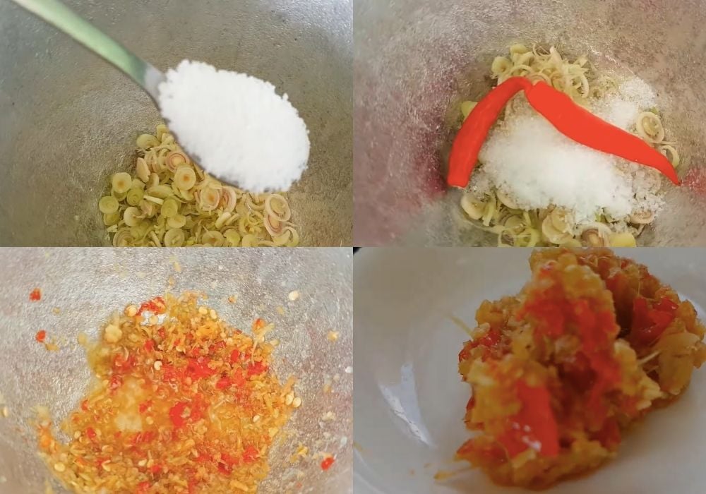 Làm muối ớt sả chanh