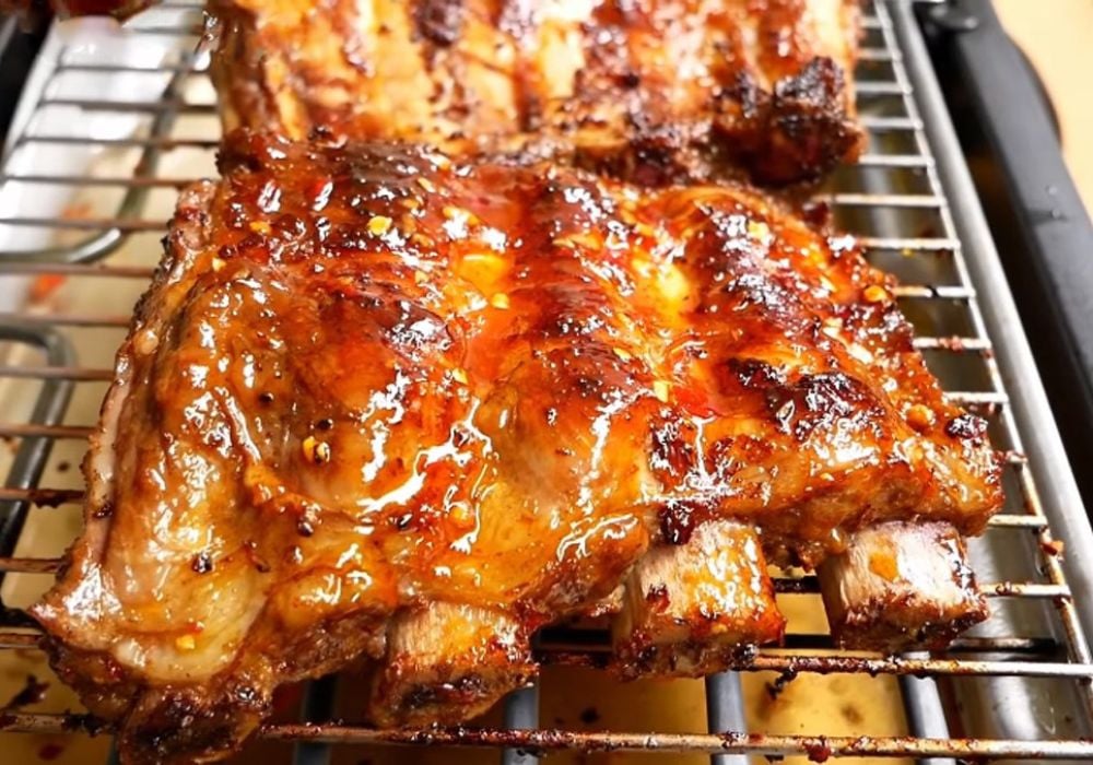 Sườn bò nướng mật ong sa tế