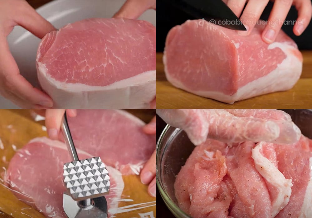Sơ chế các nguyên liệu