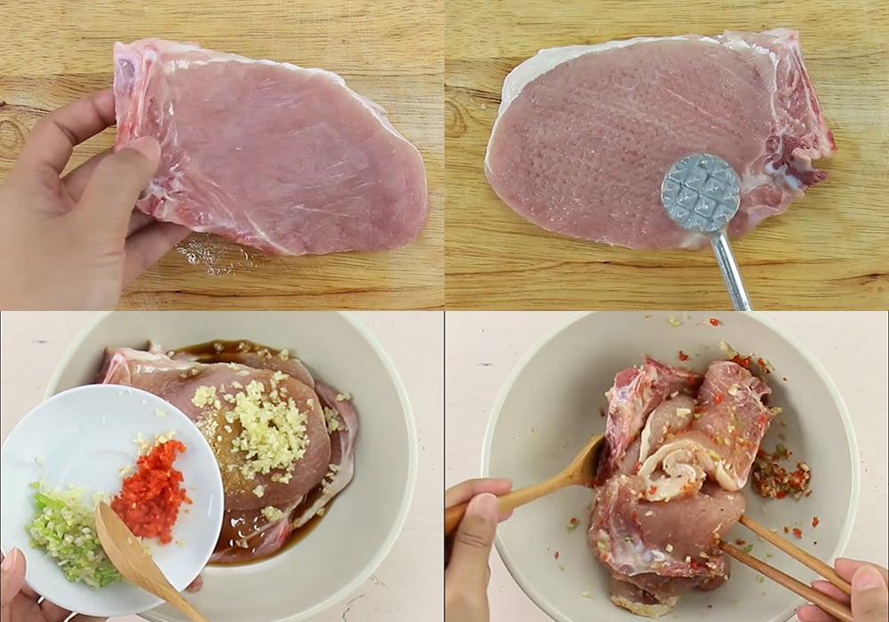 Sơ chế các nguyên liệu