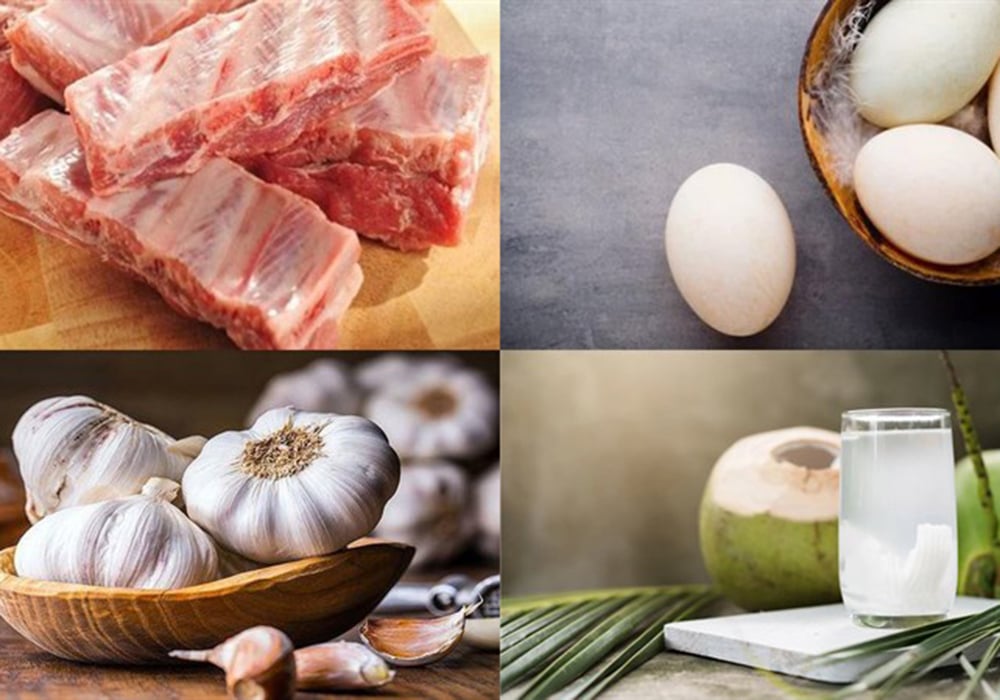 Nguyên liệu làm sườn kho tàu