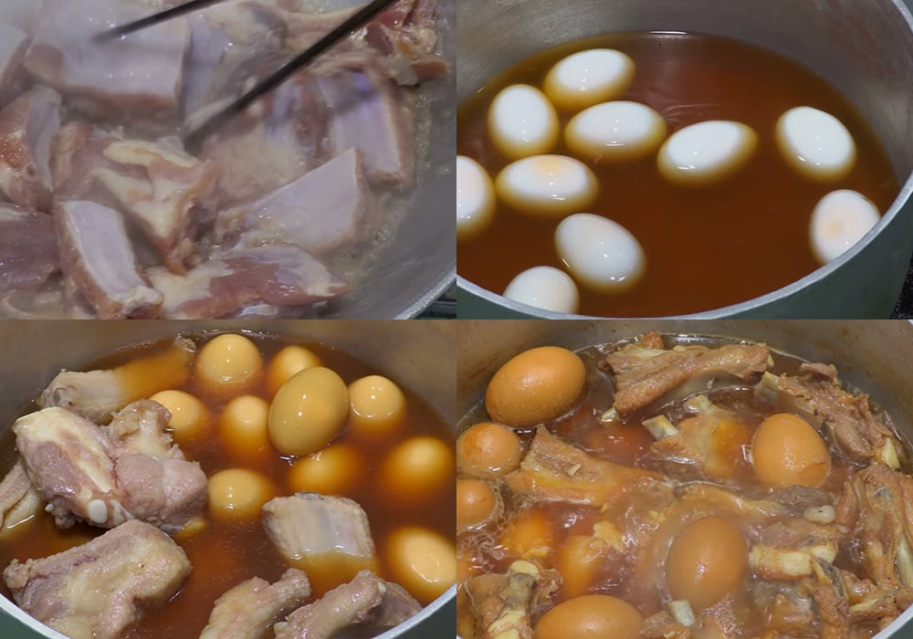 Các bước làm sườn kho tàu
