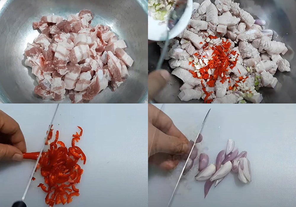 Sơ chế các nguyên liệu